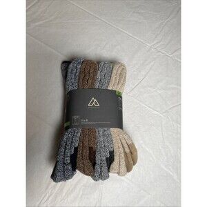 Alpine Design Performance Hiking Sock Men's Large Assorted Grey 4-Pak